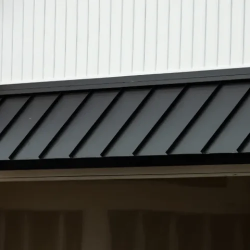 Metal and Backlit Awning